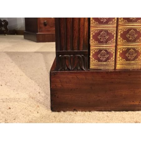Antikes original britisches Regency Bücherregal Mahagoni ca 1820