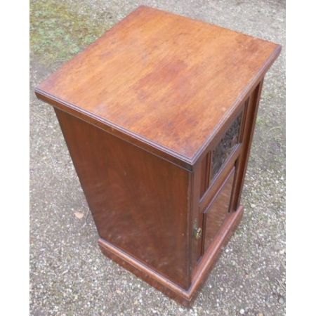 Edwardianischer antiker Mahagoni Nachtschrank britisch ca 1900