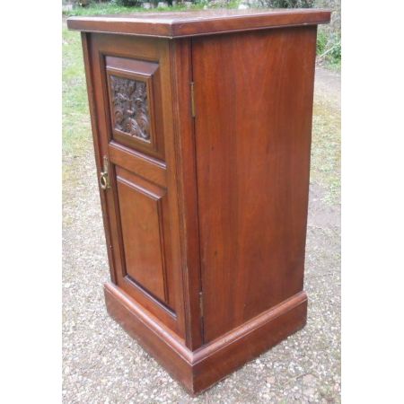 Edwardianischer antiker Mahagoni Nachtschrank britisch ca 1900