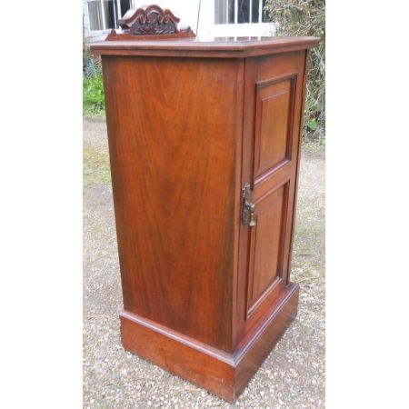 Edwardianischer antiker Mahagoni Nachtschrank britisch ca 1900