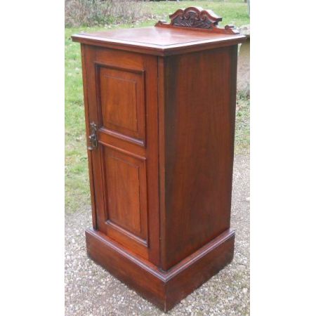 Edwardianischer antiker Mahagoni Nachtschrank britisch ca 1900