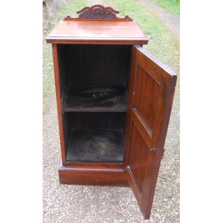 Edwardianischer antiker Mahagoni Nachtschrank britisch ca 1900