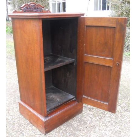Edwardianischer antiker Mahagoni Nachtschrank britisch ca 1900