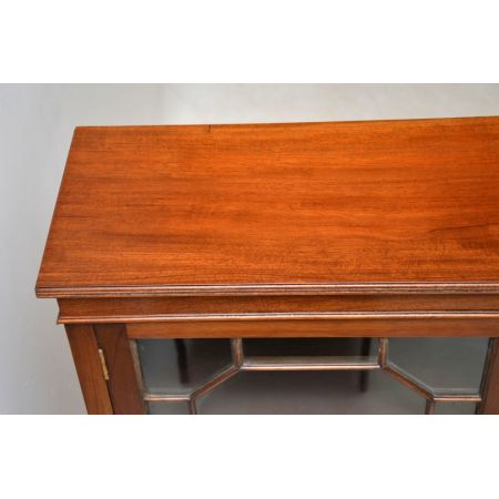 Edwardianischer antiker Mahagoni Bücherschrank Vitrine britisch ca 1900