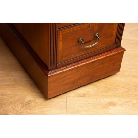 Viktorianischer antiker Mahagoni Schreibtisch britisch ca 1860