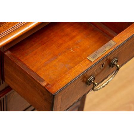 Viktorianischer antiker Mahagoni Schreibtisch britisch ca 1860