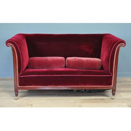 Antikes edwardianisches Sofa Stoffsofa englisch 1910