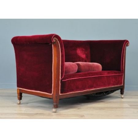 Antikes edwardianisches Sofa Stoffsofa englisch 1910