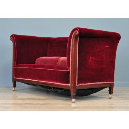 Antikes edwardianisches Sofa Stoffsofa englisch 1910