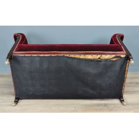 Antikes edwardianisches Sofa Stoffsofa englisch 1910