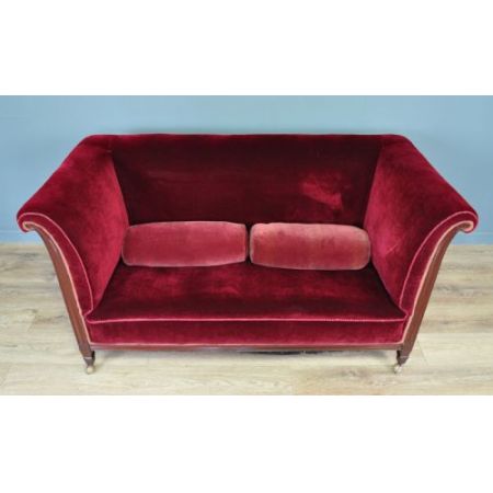 Antikes edwardianisches Sofa Stoffsofa englisch 1910