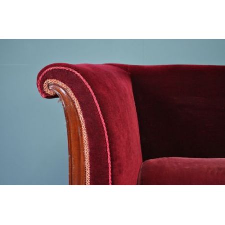 Antikes edwardianisches Sofa Stoffsofa englisch 1910