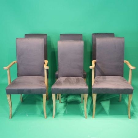 Antikes Set Art Deco Esstisch Massivholz Esszimmerstühle englisch ca 1930