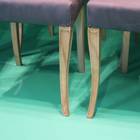 Antikes Set Art Deco Esstisch Massivholz Esszimmerstühle englisch ca 1930