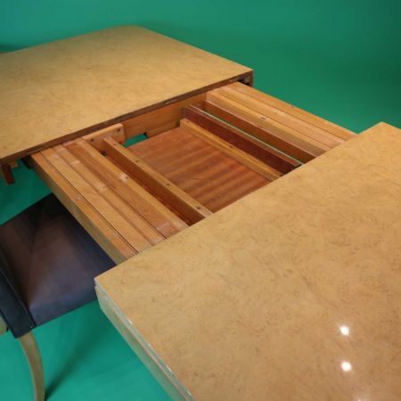 Antikes Set Art Deco Esstisch Massivholz Esszimmerstühle englisch ca 1930