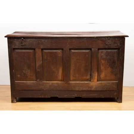 Antike britische Eichen Truhe ca 1800