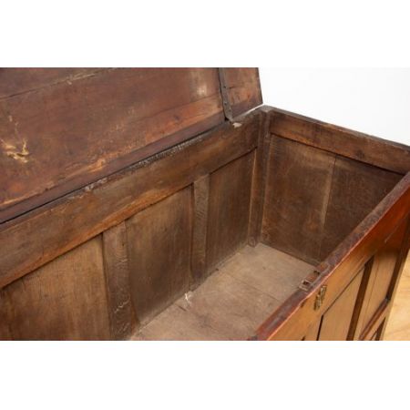 Antike britische Eichen Truhe ca 1800