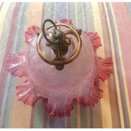 Edwardianische antike Deckenleuchte Bronze britisch ca 1890