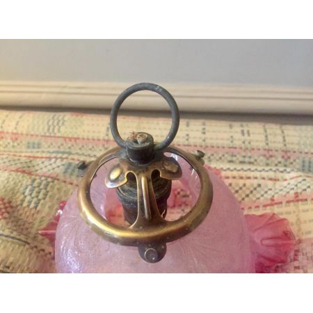 Edwardianische antike Deckenleuchte Bronze britisch ca 1890