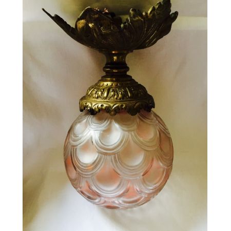 Antiker britischer Art Deco Tischlampe Bronze Deckenlampe ca 1930