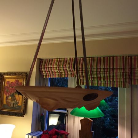 Antike Art Deco Deckenleuchte Hängeleuchte britisch ca 1930