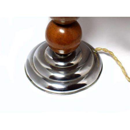 Antike Art Deco Tischlampe Chrom britisch ca 1930