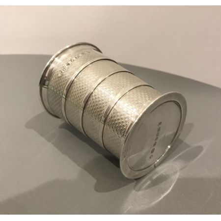 Antiker viktorianischer Silber Becher Trinkbecher englisch ca 1872