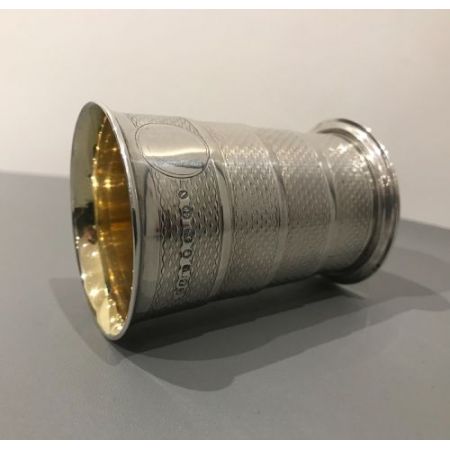 Antiker viktorianischer Silber Becher Trinkbecher englisch ca 1872