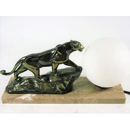 Französische Art Deco Tischlampe antik ca 1925