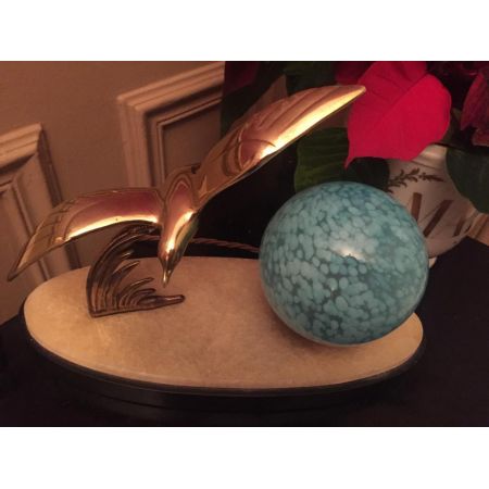 Antike britische Art Deco Tischlampe Messing ca 1930