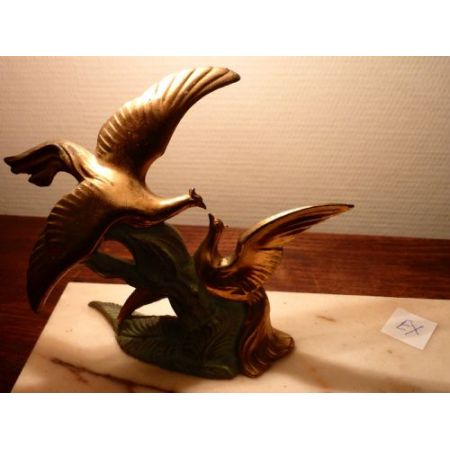 Antike Art Deco Schreibtischlampe Tischlampe Figur Marmor Toleware britisch ca 1930