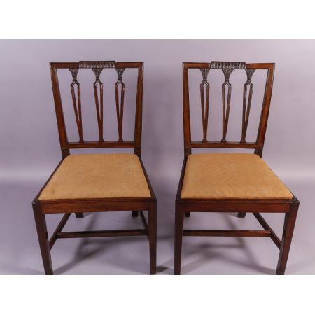 Georgianische britische Mahagoni Stühle Esszimmerstühle antik ca 1790