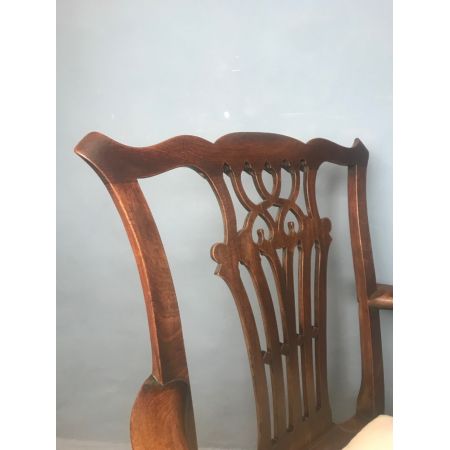 Antiker georgianischer Mahagoni Stuhl britisch ca 1770