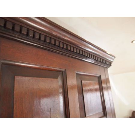 Antiker georgianischer Eichen Eckschrank britisch ca 1770