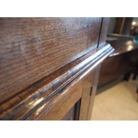 Antiker georgianischer Eichen Eckschrank britisch ca 1770