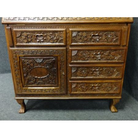 Antiker britischer Sekretär Massivholz ca 1930