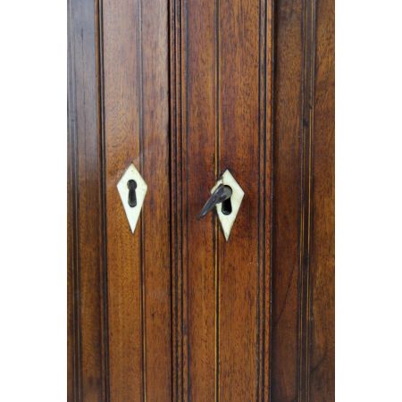 Georgianischer antiker Mahagoni Eckschrank britisch ca 1800