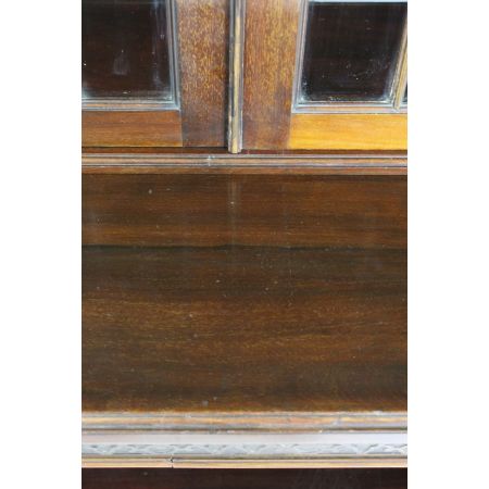 Edwardianischer antiker Mahagoni Bücherschrank britisch ca 1910