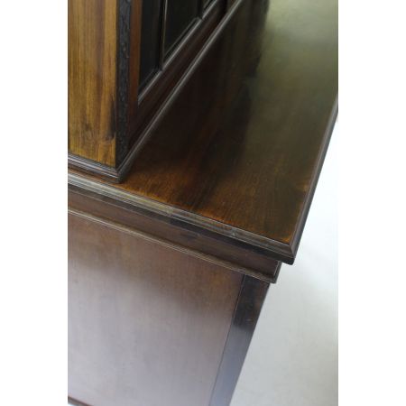 Edwardianischer antiker Mahagoni Bücherschrank britisch ca 1910