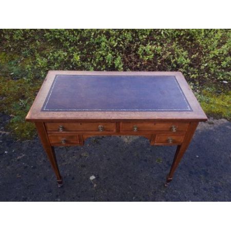 Edwardianischer antiker Mahagoni Schreibtisch ca 1890