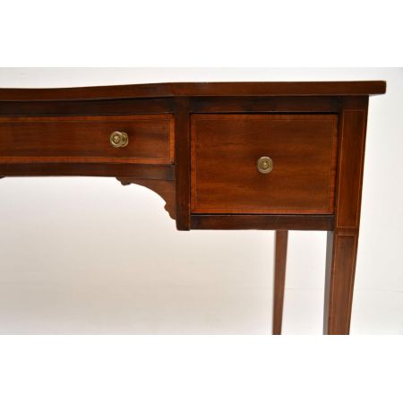 Edwardianischer antiker Mahagoni Schreibtisch britisch ca 1900