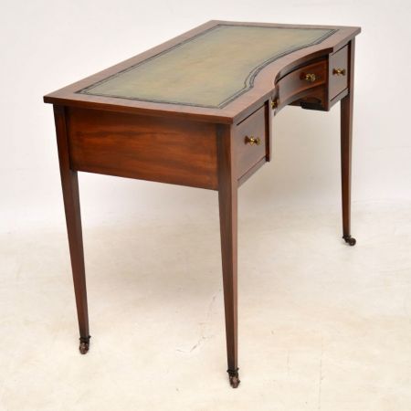 Edwardianischer antiker Mahagoni Schreibtisch britisch ca 1900