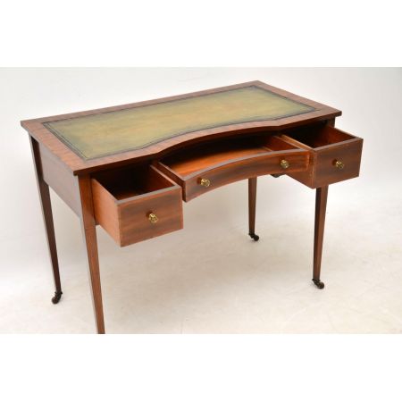 Edwardianischer antiker Mahagoni Schreibtisch britisch ca 1900