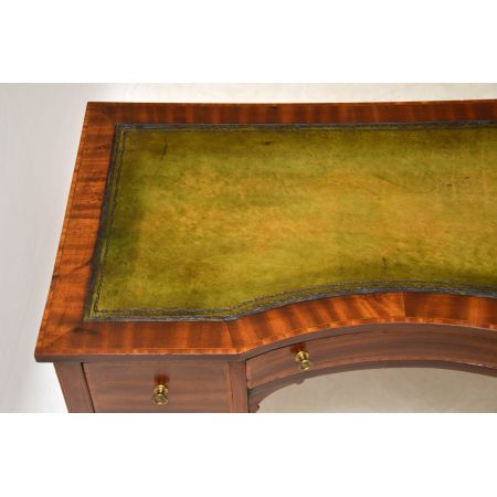 Edwardianischer antiker Mahagoni Schreibtisch britisch ca 1900