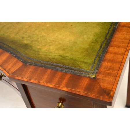 Edwardianischer antiker Mahagoni Schreibtisch britisch ca 1900