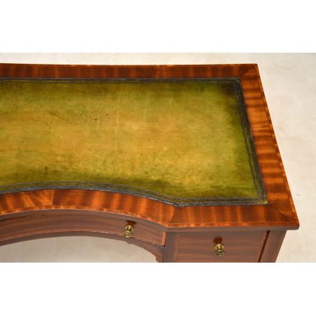 Edwardianischer antiker Mahagoni Schreibtisch britisch ca 1900