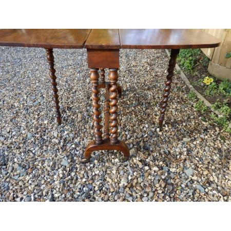 Antiker viktorianischer Palisander Beistelltisch britisch ca 1860