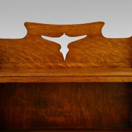 Arts & Crafts Bücherschrank Eiche antik britisch ca 1910