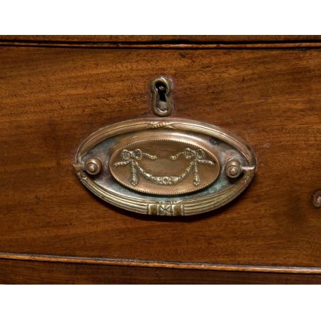 Antike britische Mahagoni Kommode Regency Bowfront ca 1820