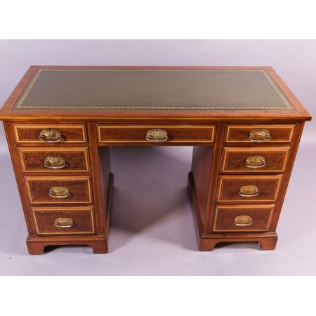 Viktorianischer antiker Mahagoni Schreibtisch englisch ca 1890